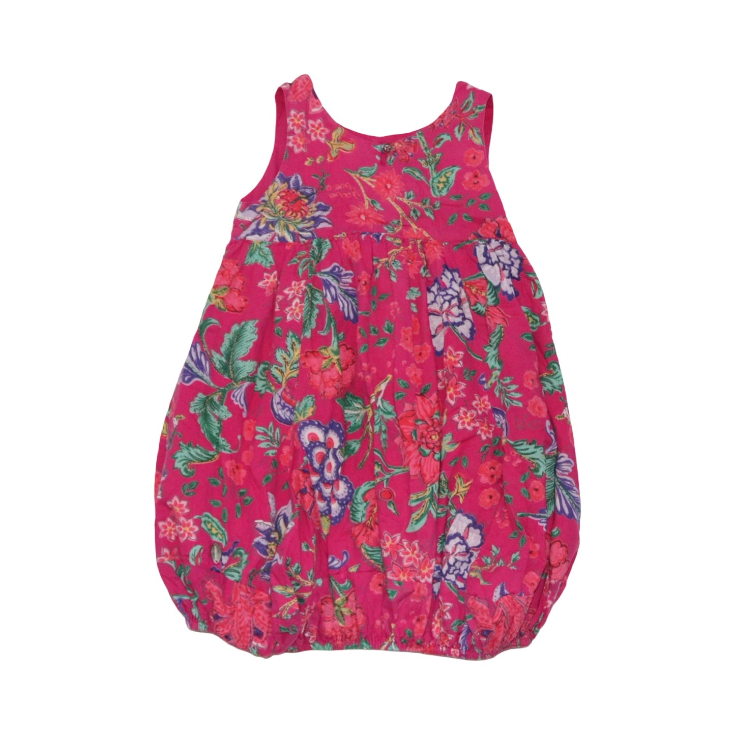 Kortärmad Klänning från catimini - Storlek 98 - Rosa (Multi)