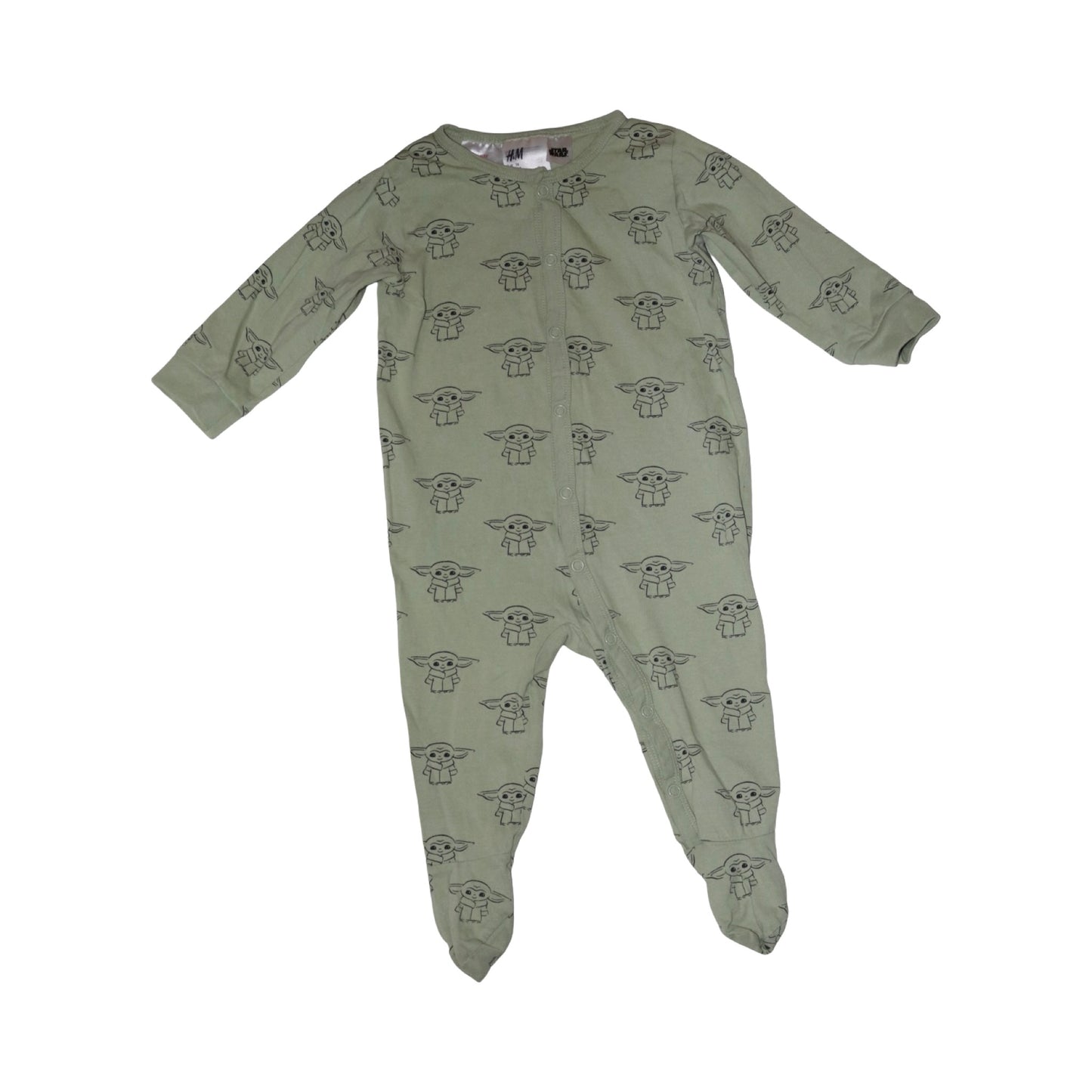 Pyjamas från H&M - Storlek 74 - Grön & Svart