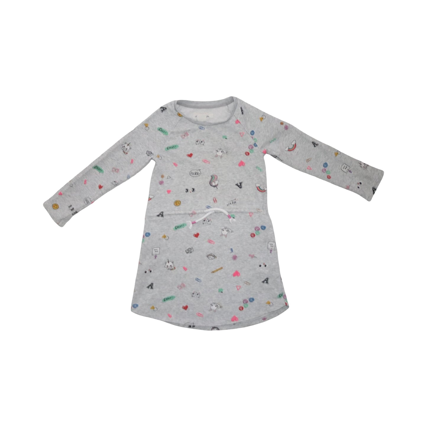 Långärmad Klänning från L.O.G.G H&M - Stolek 110/116 - Grå (Multi)