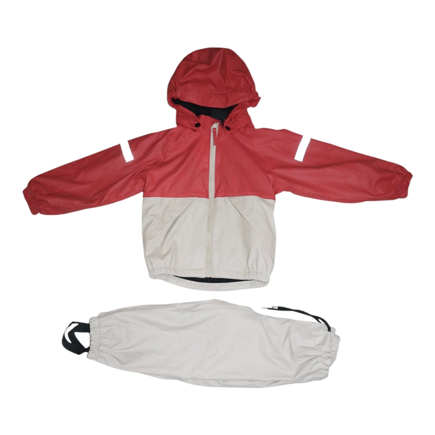 Fleece Fodrade Regnställ från everest - Storlek 98/104 - Beige & Orange