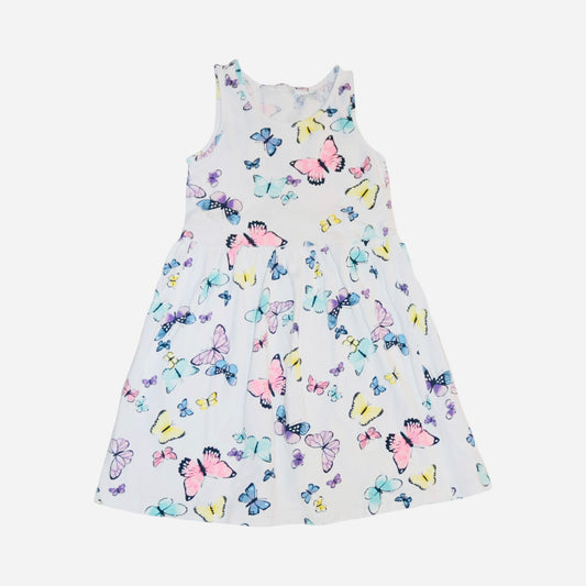 Linne Klänning från H&M - Storlek 110/116 - Vit (Multi)