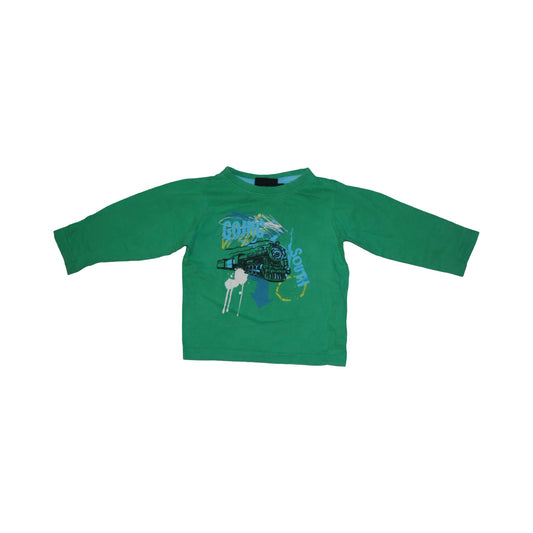 Långärmad T-shirt från PHELIX KIDSWEAR - Storlek 80 - Grön (Multi)