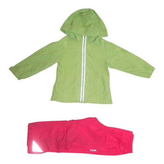 Ofodrade Skaljacka and Skalbyxor Set från H&M & 157 FUNK - Storlek 110 - Rösa & Ljusgrön