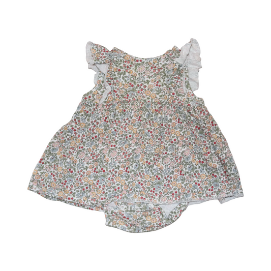 Klänning med inbyggd Body från H&M - Storlek 68 - Benvit (Multi)