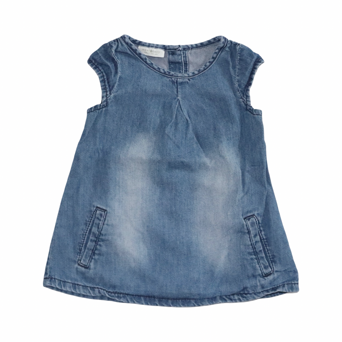 Jeans Linne Klänning från next - Storlek 62 - Blå