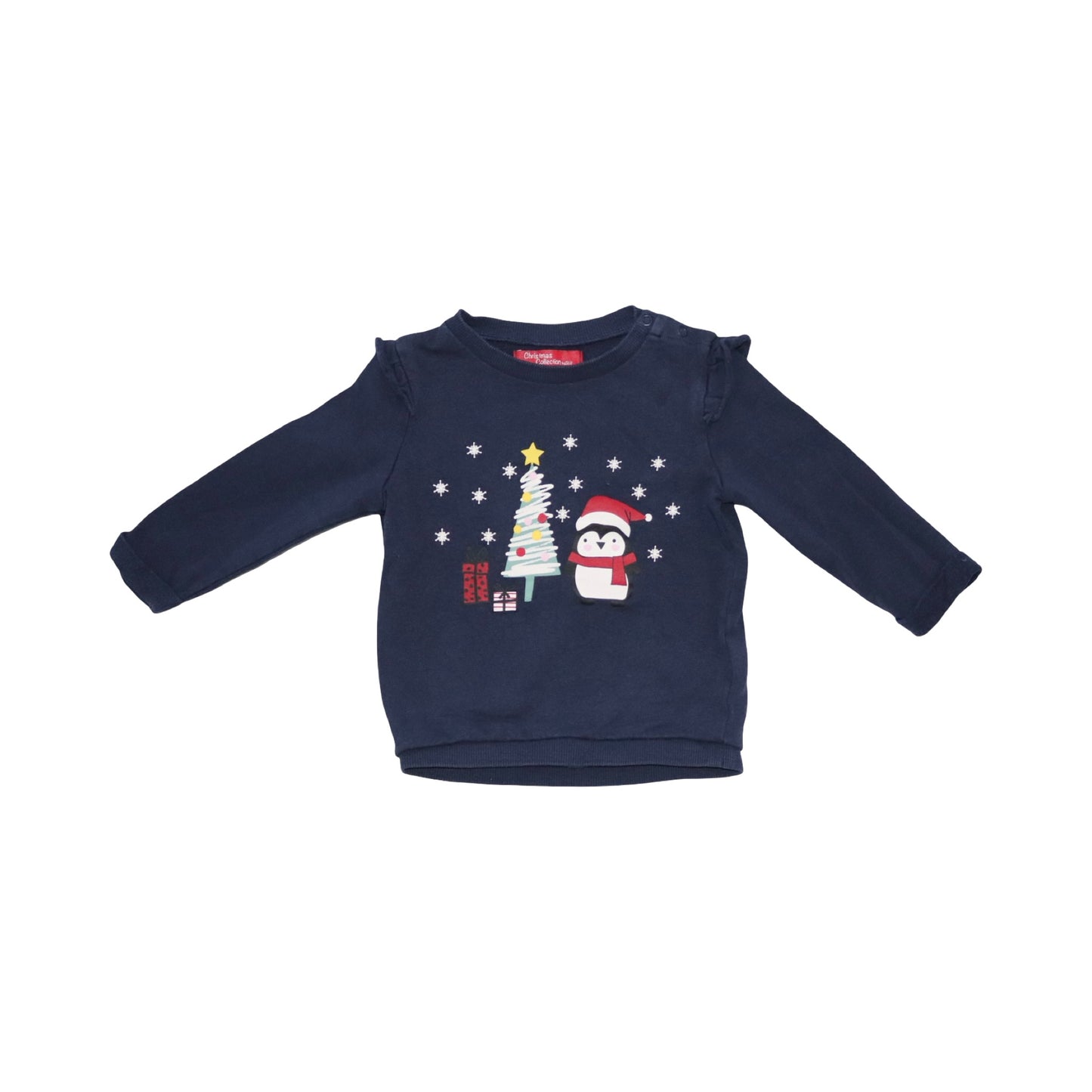 Jul Tröja & Byxor Matchande Set frän Christmas collection by SKILL - Storlek 80 - Marinblå (Multi)