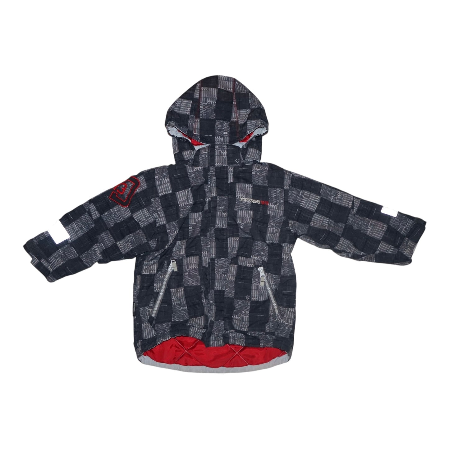 Tunn Fodrad Jacka från DIDRIKSONS - Storlek 100 - Svart & Vit