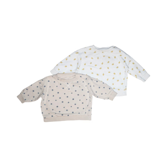 Tröja (2 Pack) från BEBE - Storlek 70 - Vit & Beige (Multi)