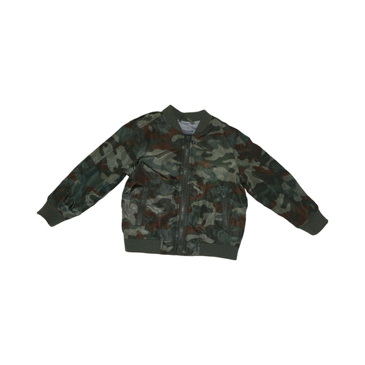 Fodrad Bomberjacka från mywear YOUNG - Storlek 86/92 - Grön (Multi)