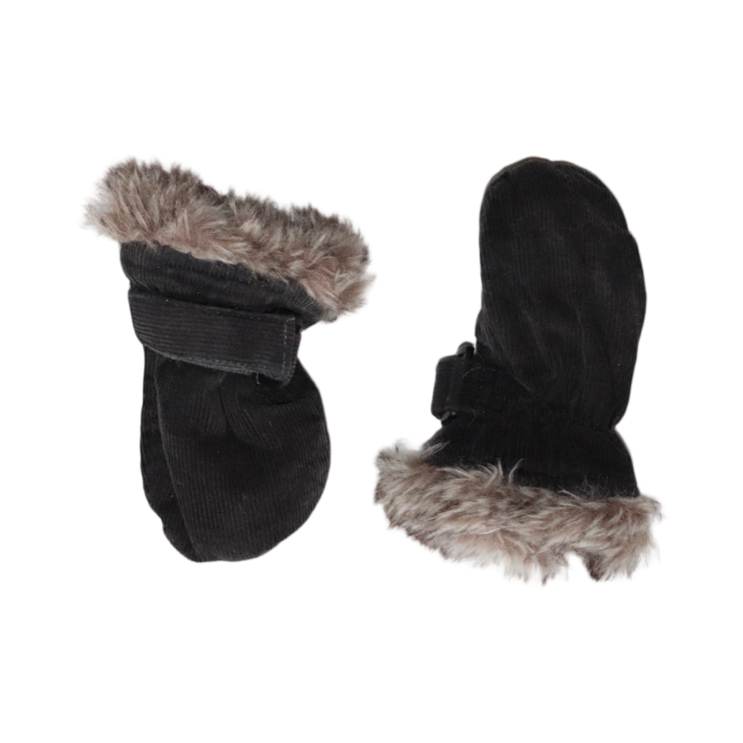 Mössa & Vantar Set från H&M - Storlek 68 - Svart & Beige