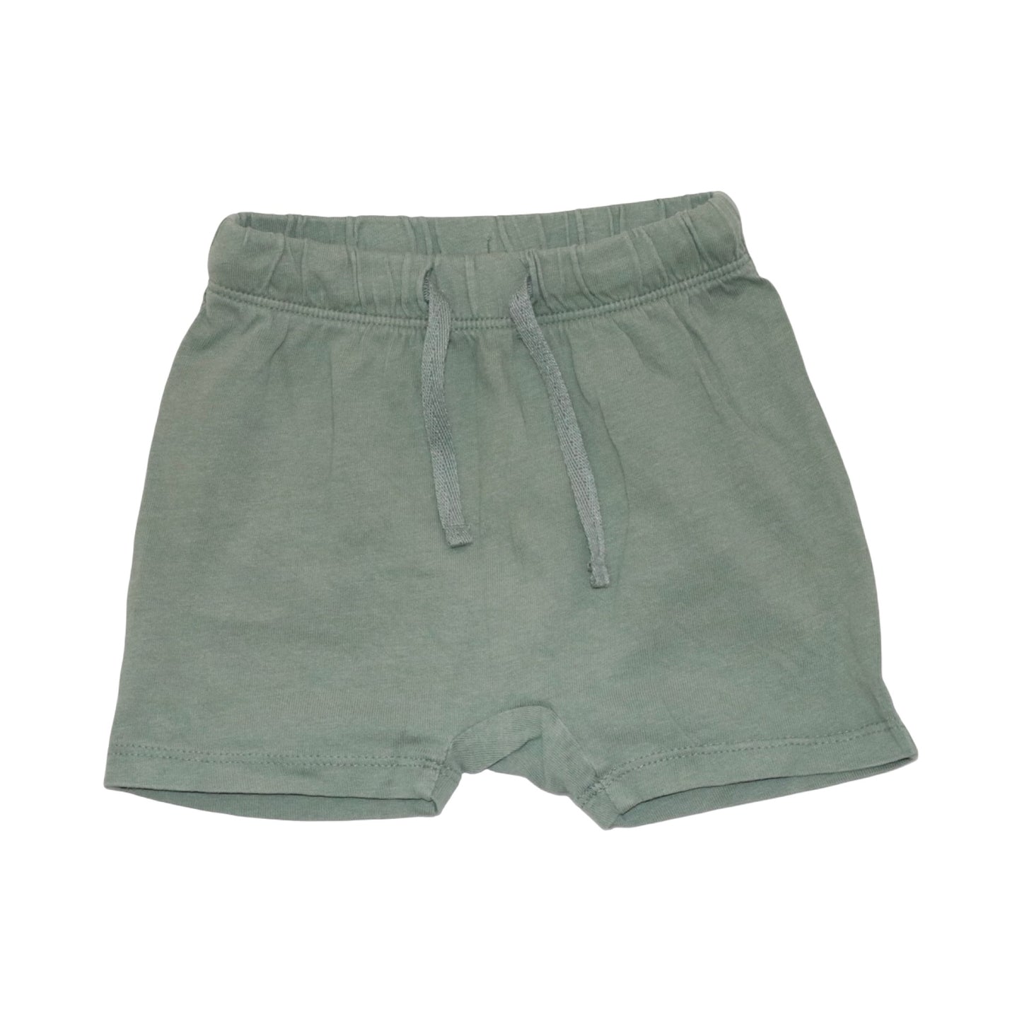 Kortärmad T-shirt & Shorts Matchande Set frän H&M - Storlek 80 - Vit & Grön