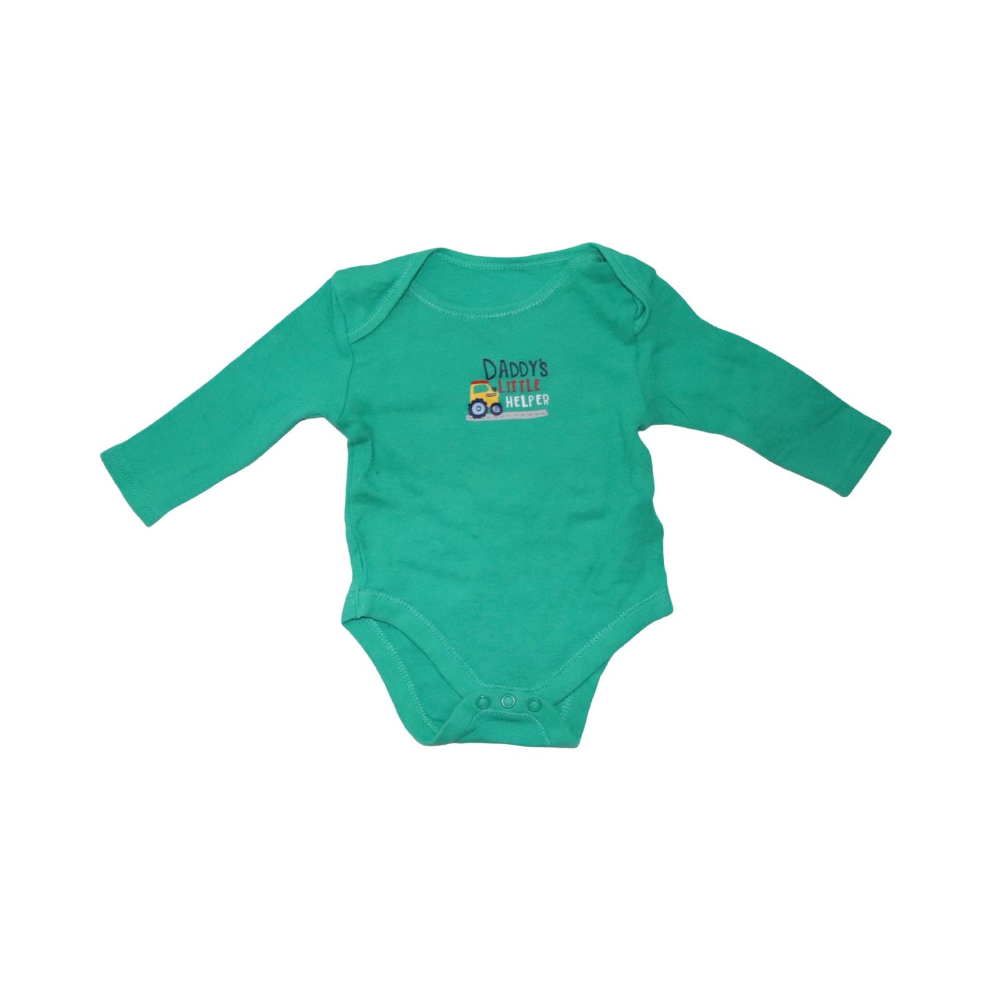 Långärmad Body (2 Pack) från PRIMARK - Storlek 68 - Grön & Ljusblå