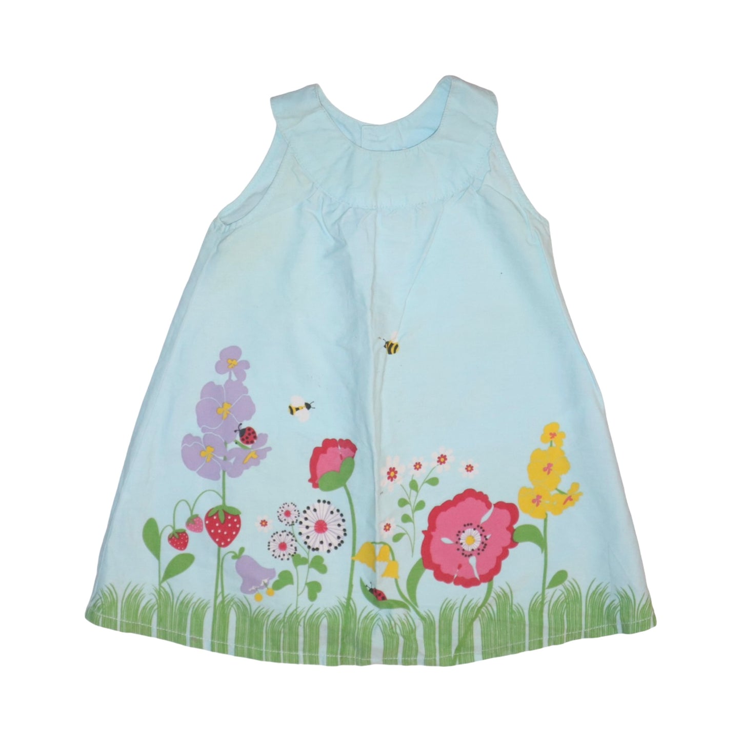 Kortärmad Klänning & Shorts Matchande Set från H&M - Storlek 86 - Ljusblå (Multi)