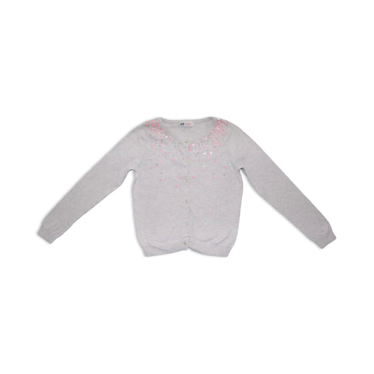 Kofta från H&M - Storlek 122/128 - Beige & Rosa