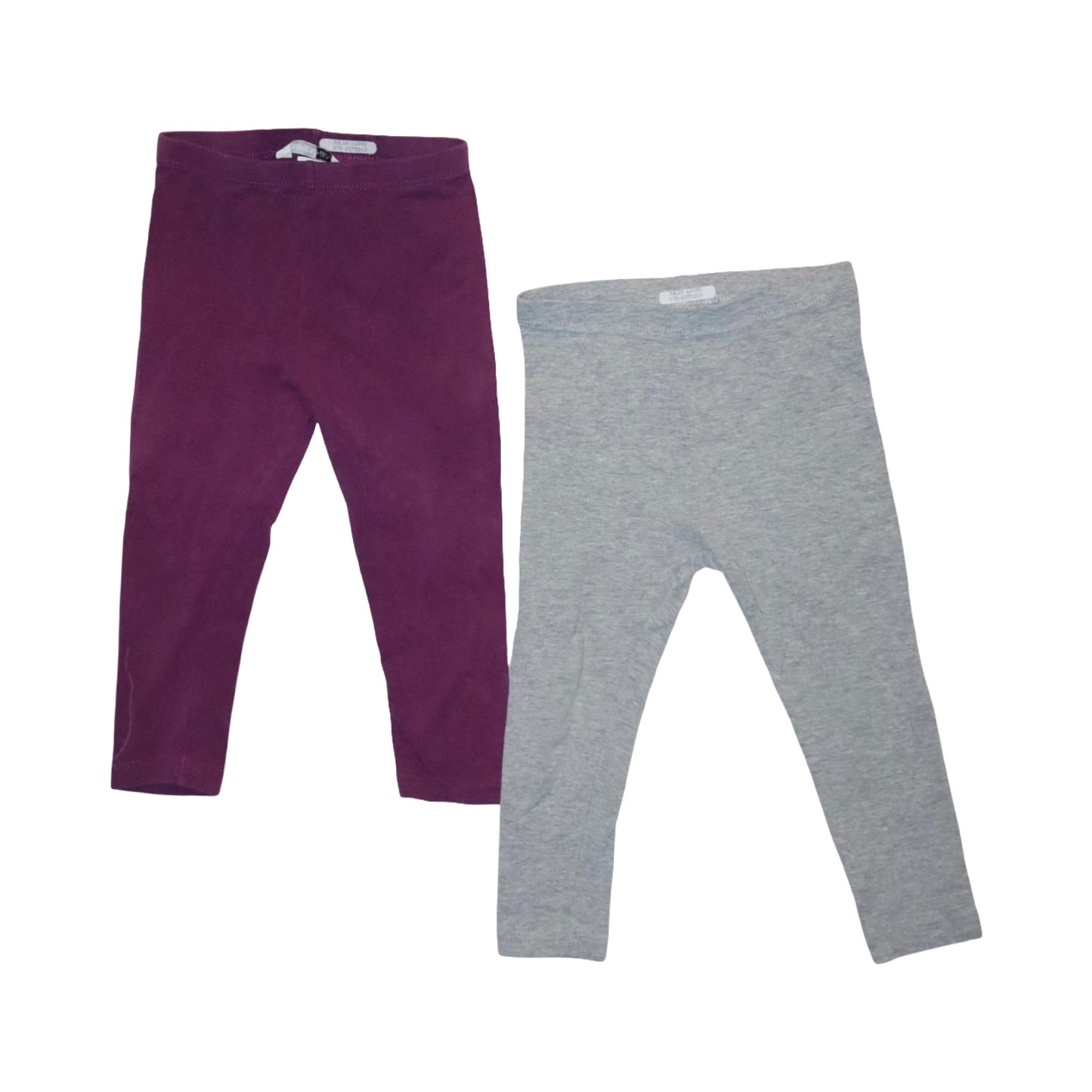 Leggings Byxor (2 Pack) från H&M - Storlek 92 - Grå & Lila