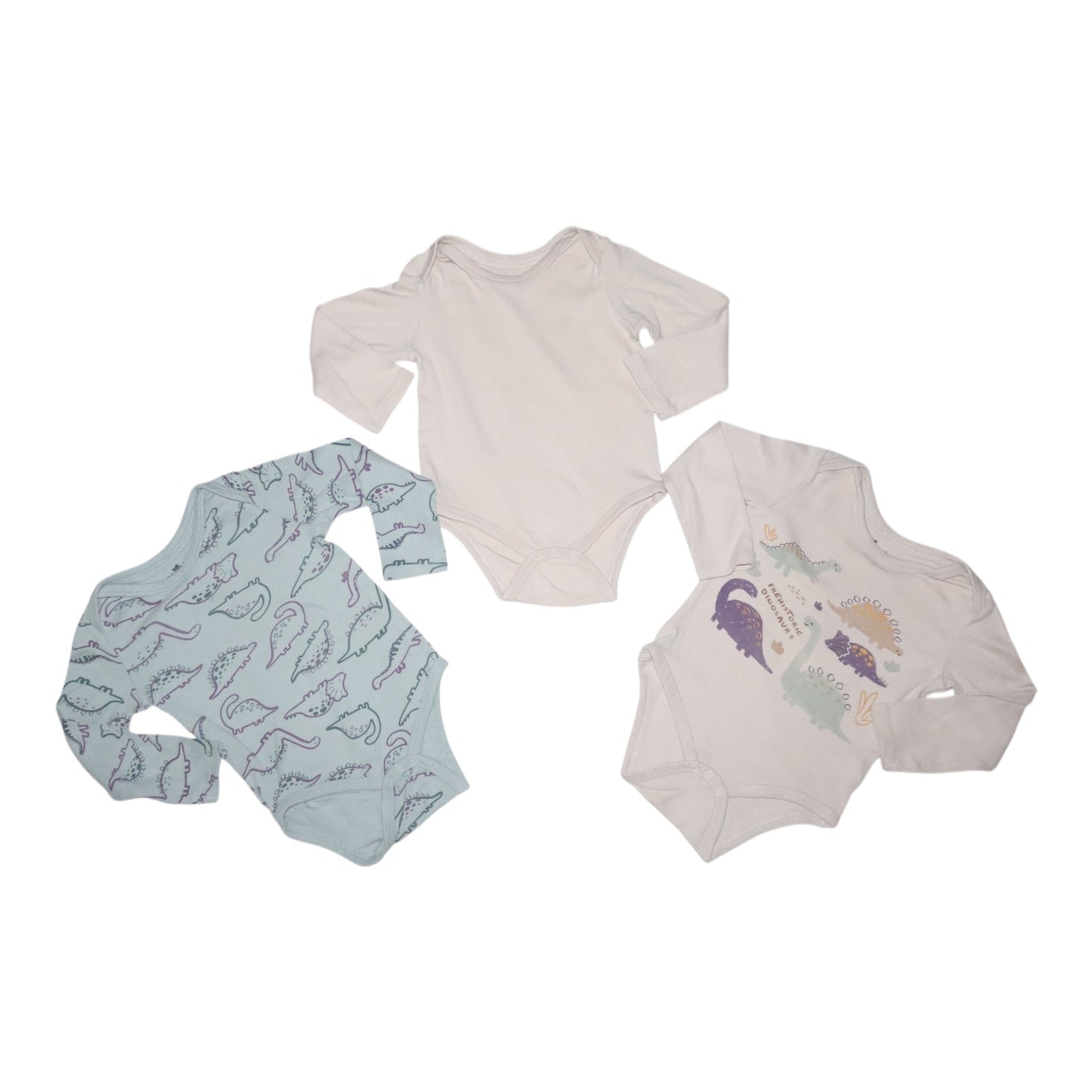 Body (3 Pack) från So cute - Storlek 92 - Grön & Beige