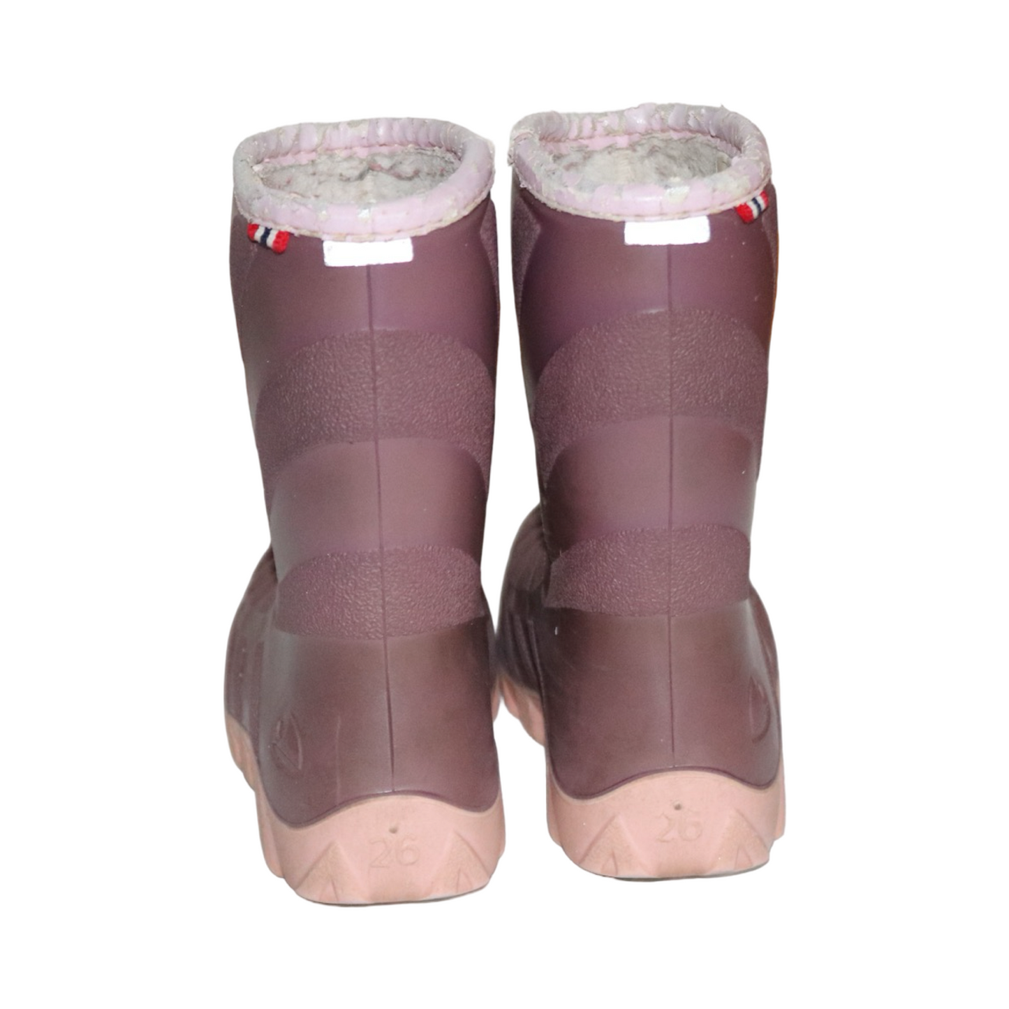 Fodrade Gummistövlar från VIKING - Storlek 26 (Innermått 17.5cm) - Lila & Ljusrosa