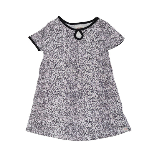 Kortärmad Klänning från PROUD PRINCESS - Storlek 120 - Benvit & Svart (Multi)