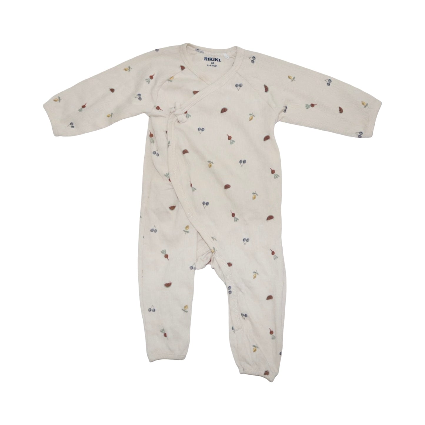 Långärmad Jumpsuit/ Byxdress från RIKIKI - Storlek 68 - Beige (Multi)
