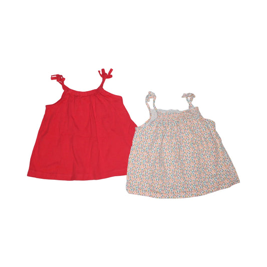 Linne (2 Pack) från mywear young & next- Storlek 98/104 - Röd & Vit (Multi)