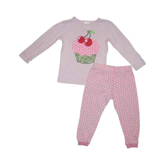 Pyjamas Tröja & Byxor Matchende Set från H&M - Storlek 86/92 - Rosa (Multi)