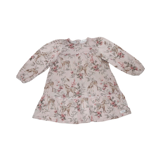 Långärmad Klänning från newbie - Storlek 110 - Ljusrosa (Multi)