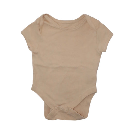 Kortärmad Body - Storlek 68 - Beige