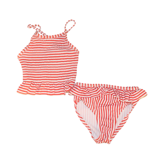 2 Delad Baddräkt från minimarket - Storlek 86/92 - Röd & Vit