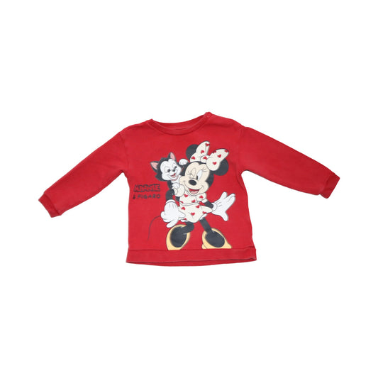 DISNEY Tröja från H&M - Storlek 86 - Röd & Vit (Multi)