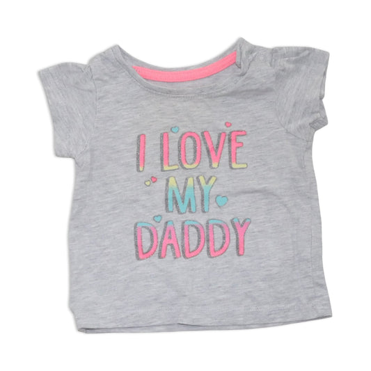 Kortärmad T-shirt från PRIMARK CARES - Storlek 68 - Grå & Rosa (Multi)