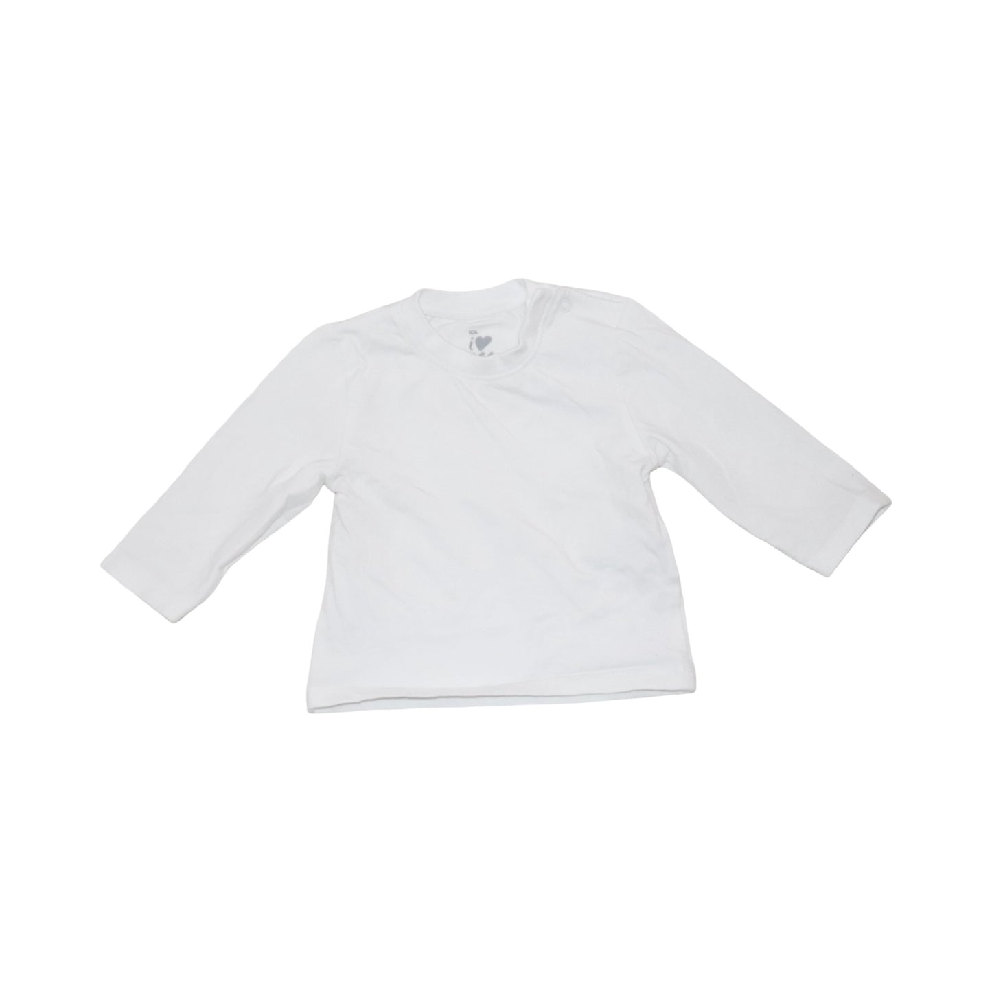 Långärmad T-shirt & Byxor Matchande Set från ICA eco & H&M - Storlek 68 - Svart & Vit