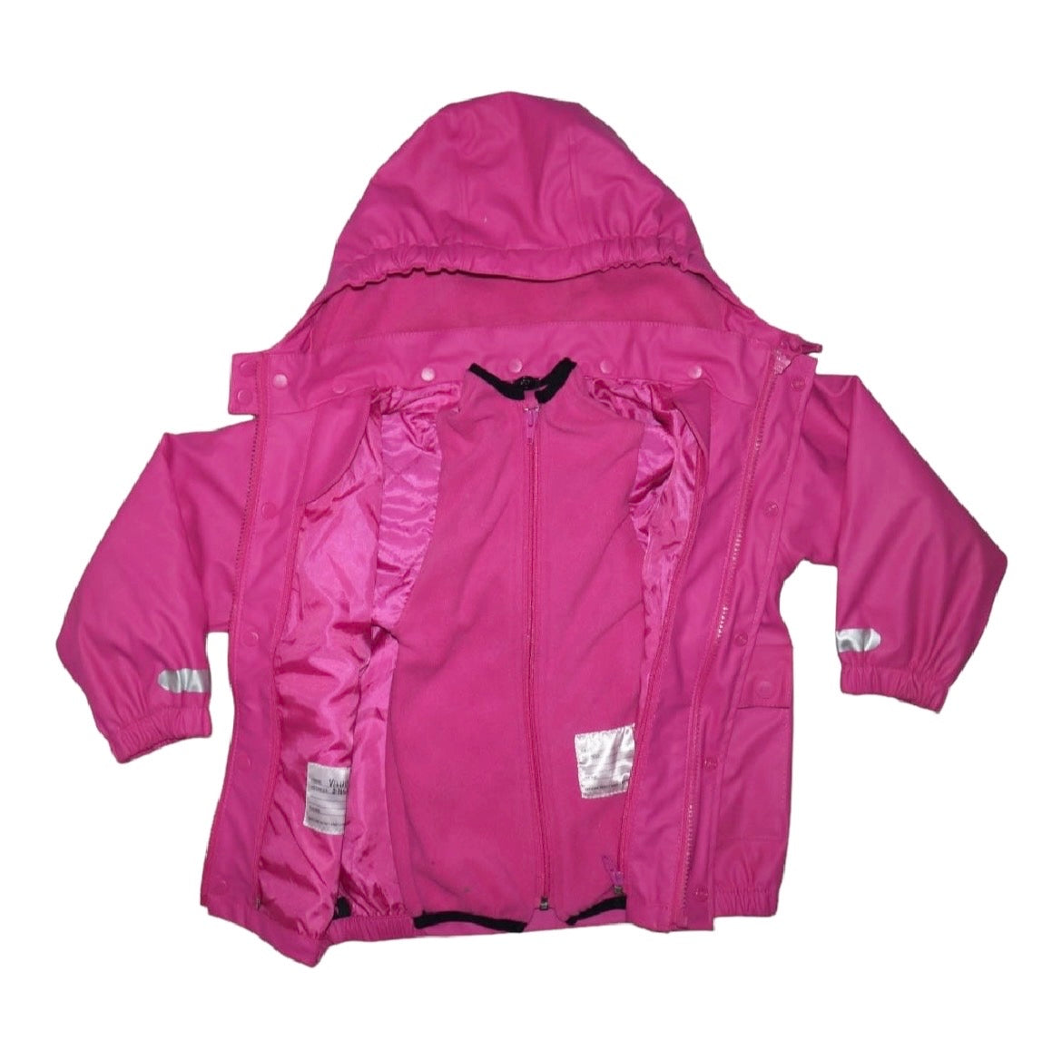 Fodrade Regnset Från TICKET OUTDOOR - Storlek 98 - Rosa