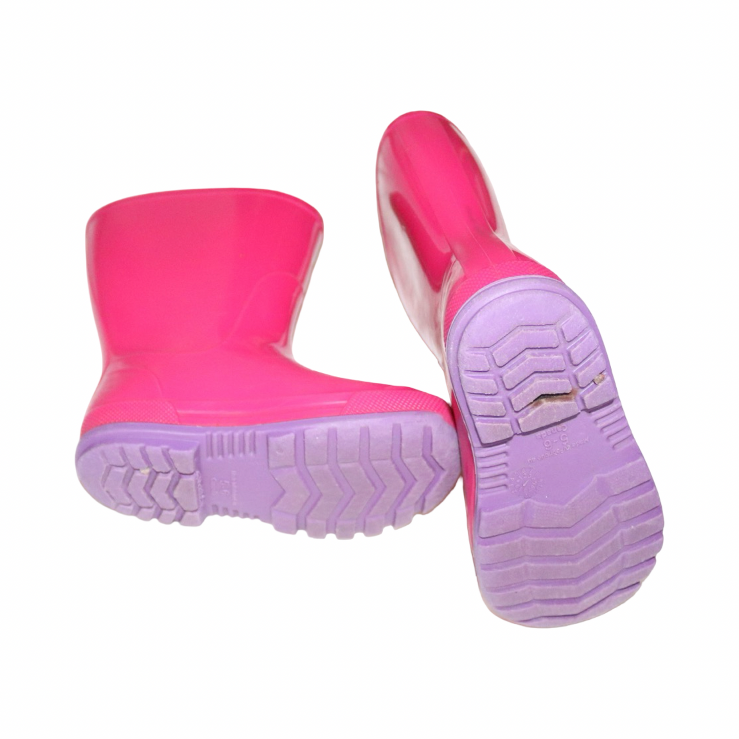 Ofodrade Gummistövlar - Storlek 22/23 (Innermått 14cm) - Rosa & Lila