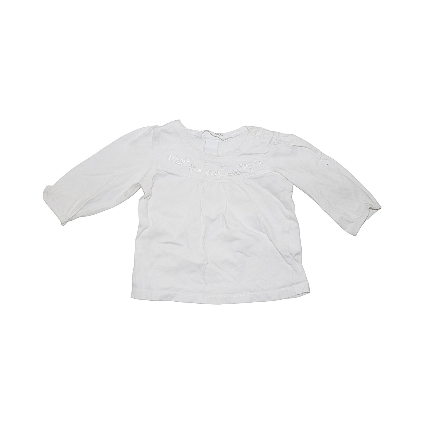 T-shirt & Byxor Matchande Set från H&M & BLUE SEVEN - Storlek 68- Vit & Ljusrosa