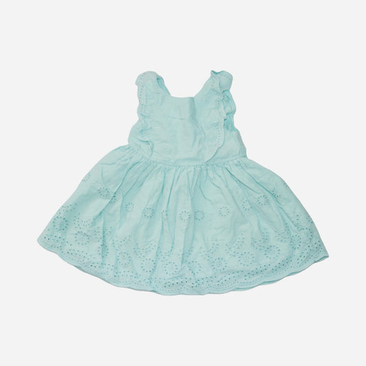 Kortärmad Klänning från PRIMARK - Storlek 74 - Ljusgrön