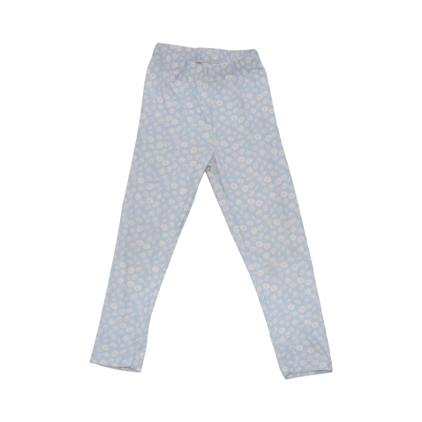 Leggings Byxor - Storlek 98/104 - Ljusblå & Vit (Multi)