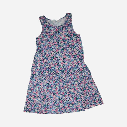 Linne Klänning från H&M - Storlek 122/128 - Lila (Multi)