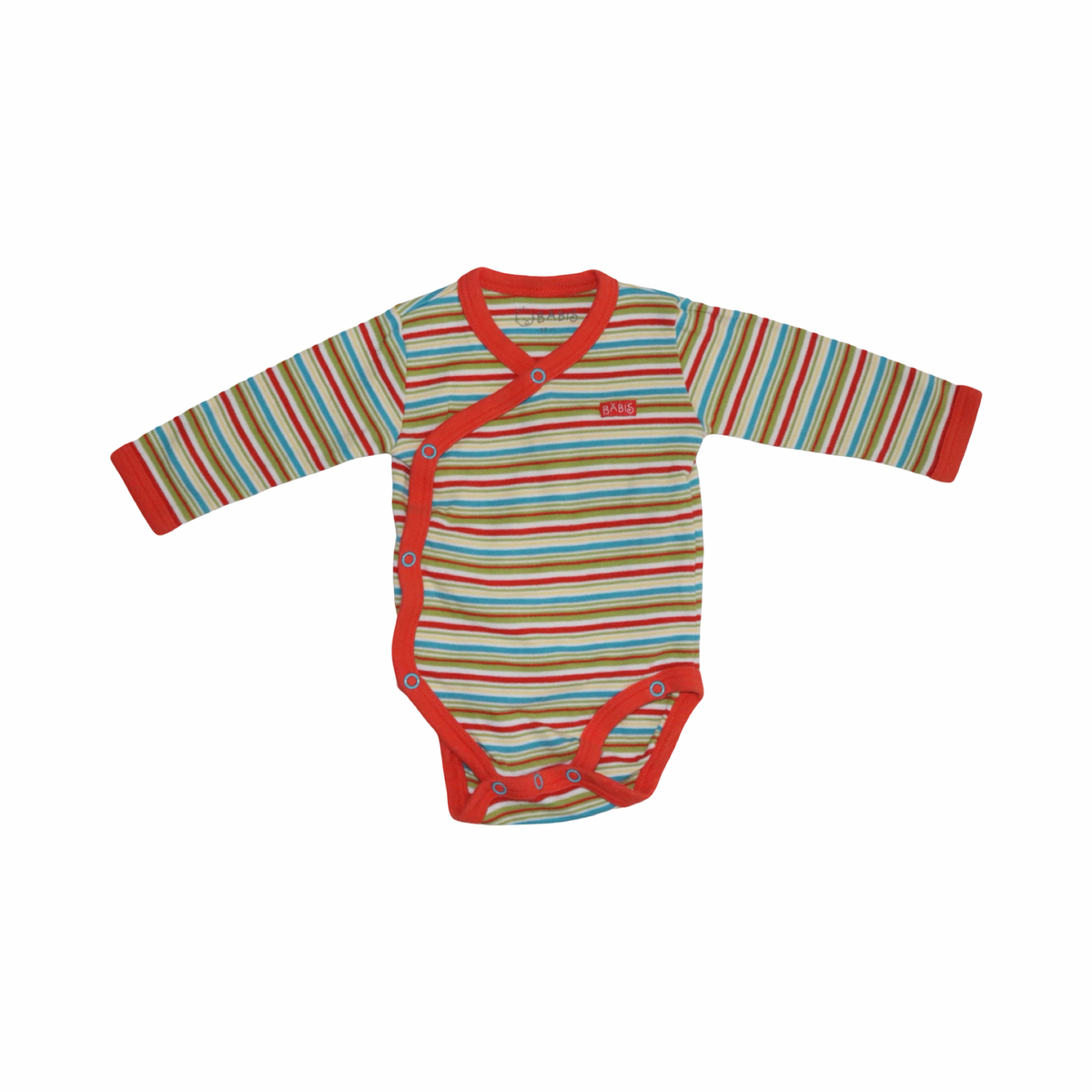 Långärmad Omlottbody från BABIS - Storlek 62 - Orange (Multi)