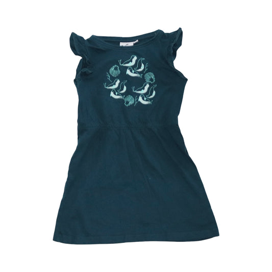 Kortärmad Klänning från Kolmården - Storlek 86/92 - Mörkgrön