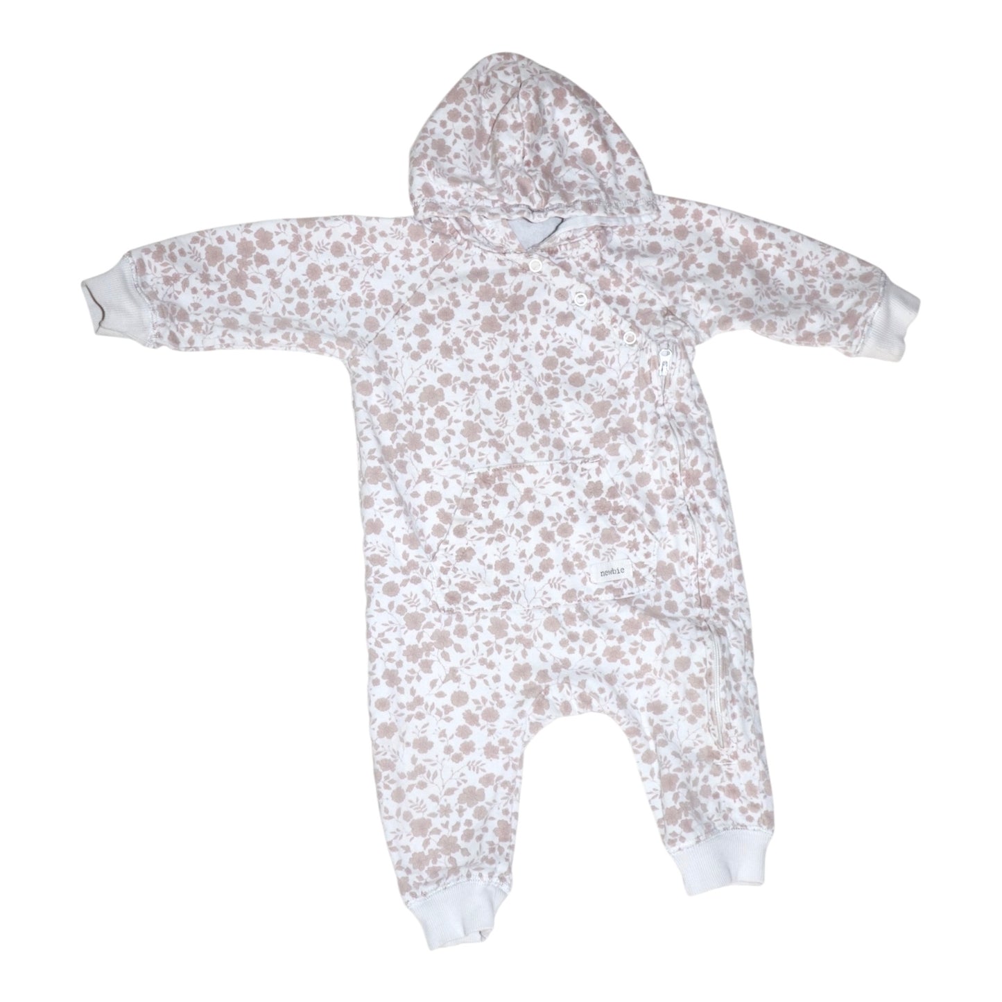 Overall/ Jumpsuit från newbie - Storlek 68 - Ljusrosa & Vit