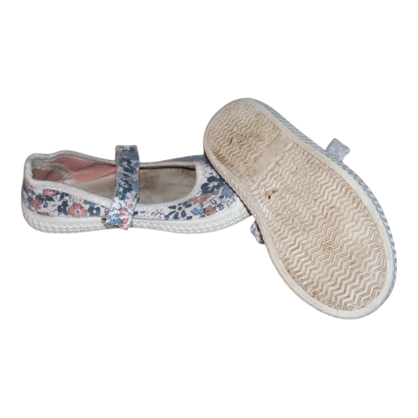 Sandaler - Storlek 25 (Innermått 14cm) - Vit & Blå