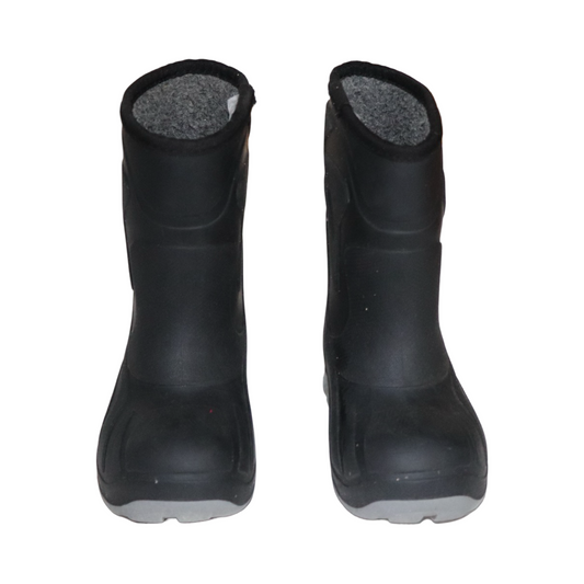 Fodrade Gummistövlar - Storlek 29 (Innermått 19cm) - Svart & Grå