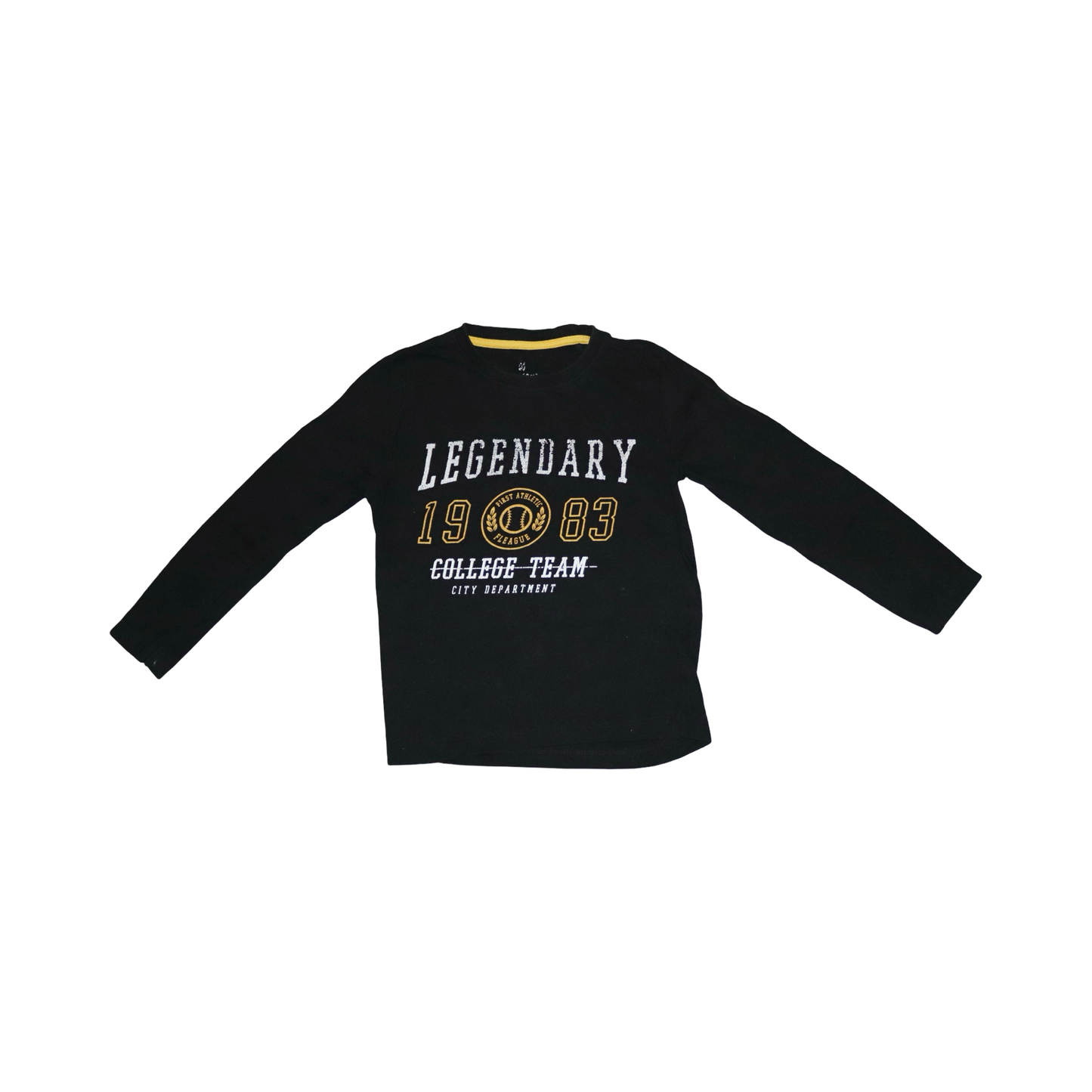 Långärmad T-shirt från lupilu - Storlek 110/116 - Svart (Multi)
