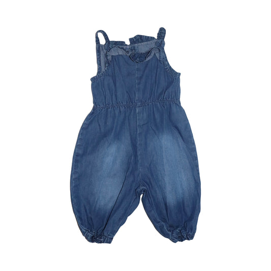 Jeans Kortärmad Jumpsuit från H&M - Storlek 62 -  Blå