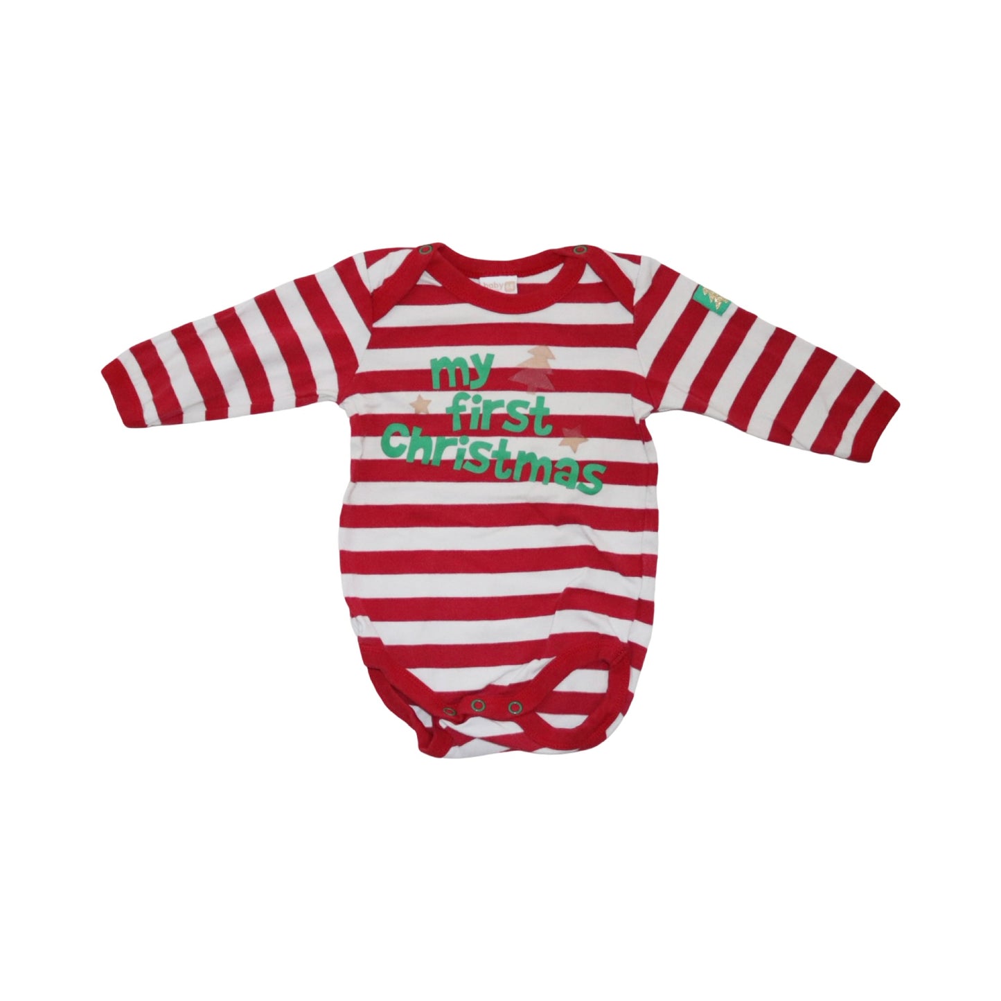 Långärmad Body & Byxor Matchande Set från LINDEX & H&M - Storlek 68 - Röd & Vit (Multi)
