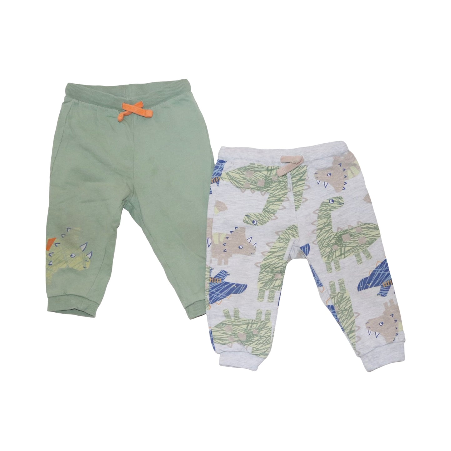 Byxor (2 Pack) från So cute - Storlek 80 - Ljusgrön & Ljusgrå (Multi)