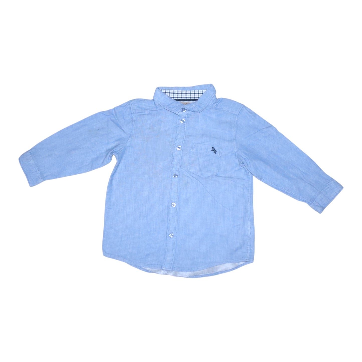 Långärmad Skjorta från H&M - Storlek 92 - Ljusblå