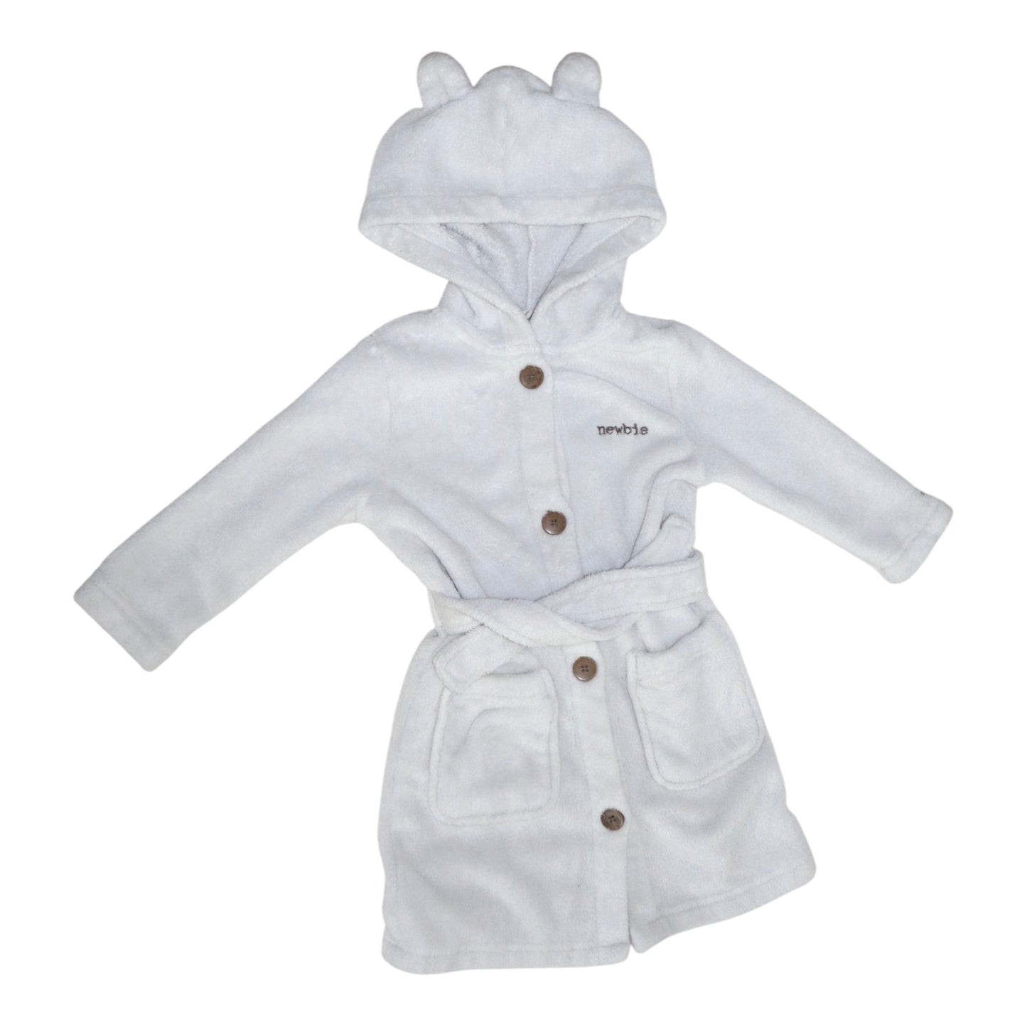 Morgonrock från newbie - Storlek 86/92 - Vit