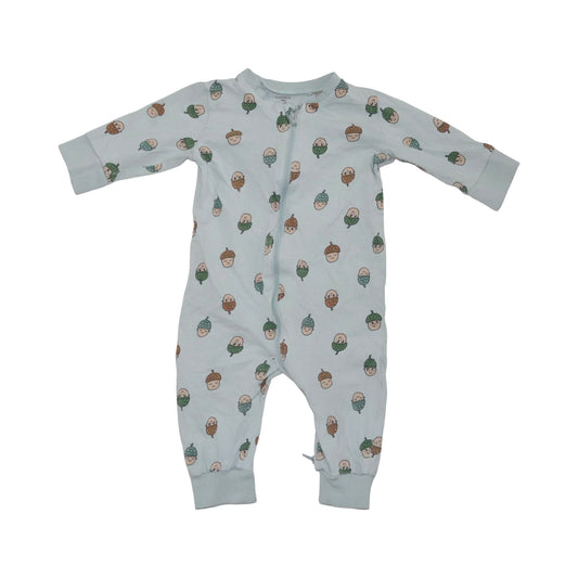 Långärmad Pyjamas från LINDEX - Storlek 68 - Ljusgrön (Multi)