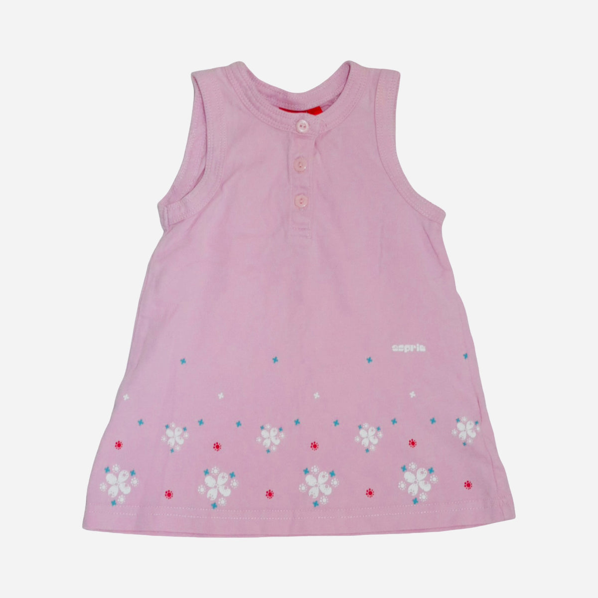 Linne Klänning från ESPRIT - Storlek 62 - Rosa & Vit